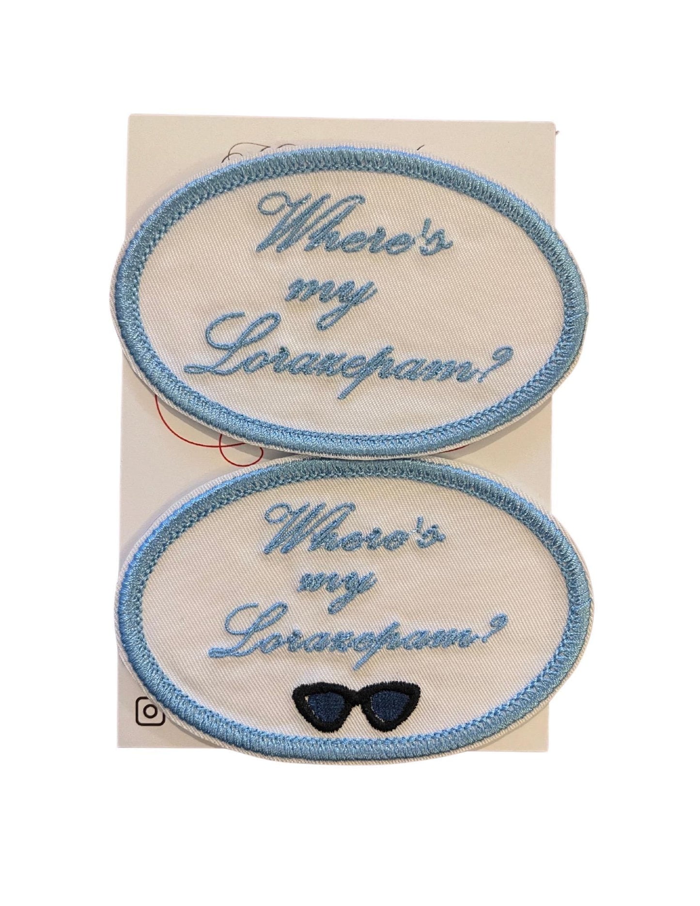 Lorazepam Embroidered Iron On Patch | White Lotus |